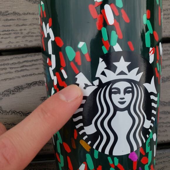 Starbucks 2019 Holiday Ceramic Confetti Tumbler - Picture 3 of 6